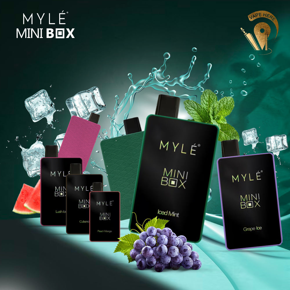 MYLE MINI BOX 1500 PUFFS DISPOSABLE VAPE (20mg Nicotine) UAE Abu Dhabi
