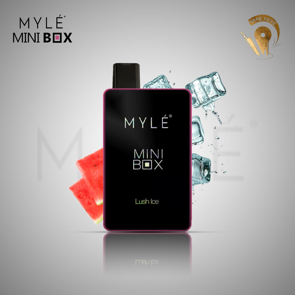 MYLE MINI BOX 1500 PUFFS DISPOSABLE VAPE (20mg Nicotine) Lush Ice UAE Fujairah