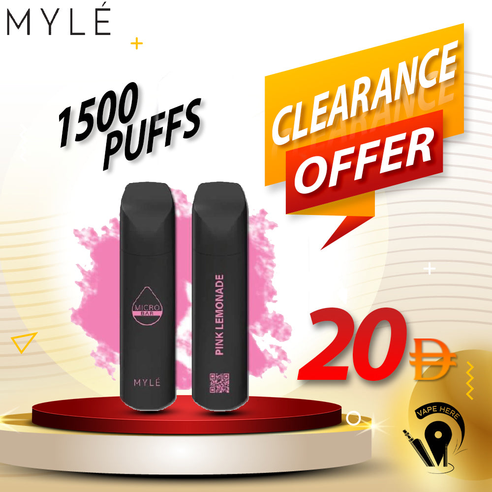 MYLE MICRO BAR 1500 PUFFS DISPOSABLE VAPE (20mg) UAE AJMAN