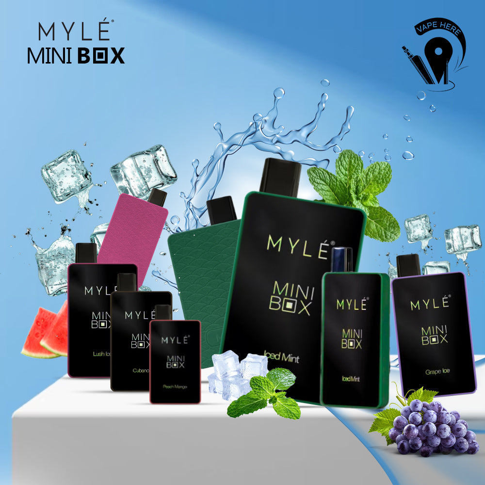 MYLE MINI BOX 1500 PUFFS DISPOSABLE VAPE (20mg Nicotine) UAE Abu Dhabi
