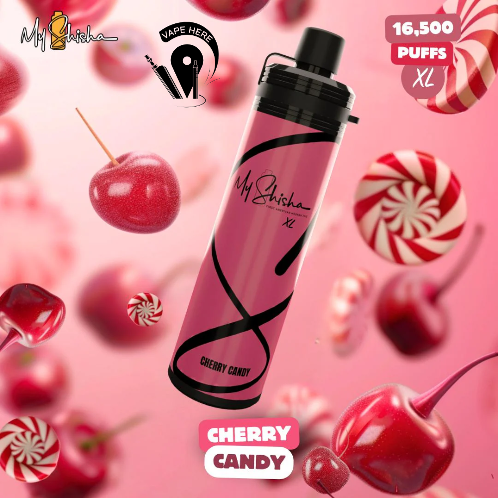 MY SHISHA XL DTL 16500 PUFFS DISPOSABLE VAPE (3MG) Cherry Candy UAE Al Ain