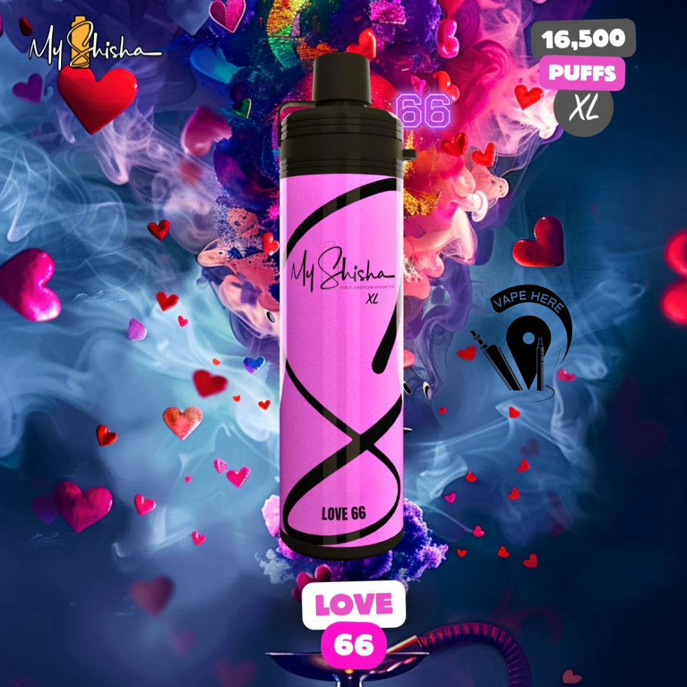 MY SHISHA XL DTL 16500 PUFFS DISPOSABLE VAPE (3MG) Love 66 UAE Ajman