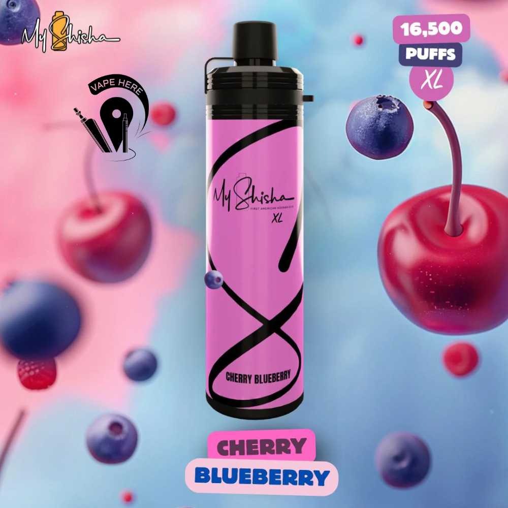 MY SHISHA XL DTL 16500 PUFFS DISPOSABLE VAPE (3MG) Cherry Blueberry UAE Ajman