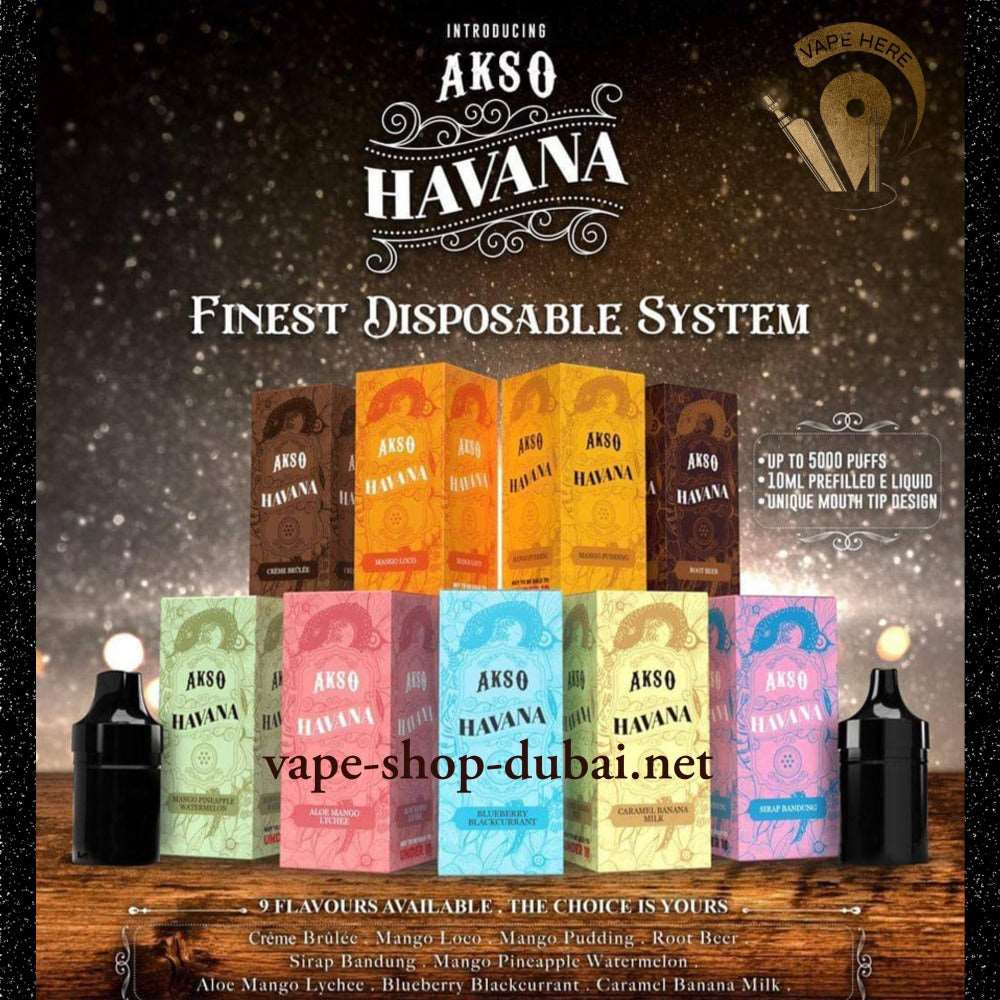 AKSO HAVANA DISPOSABLE VAPE 5000 PUFFS (Closed Pod System)