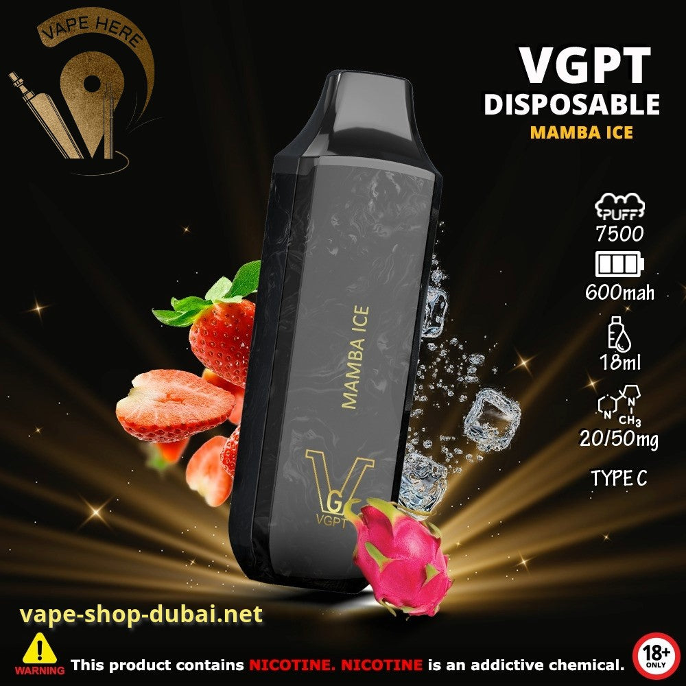 VGPT DISPOSABLE VAPE (20mg&50mg) 7500 PUFFS - Vape Here Store