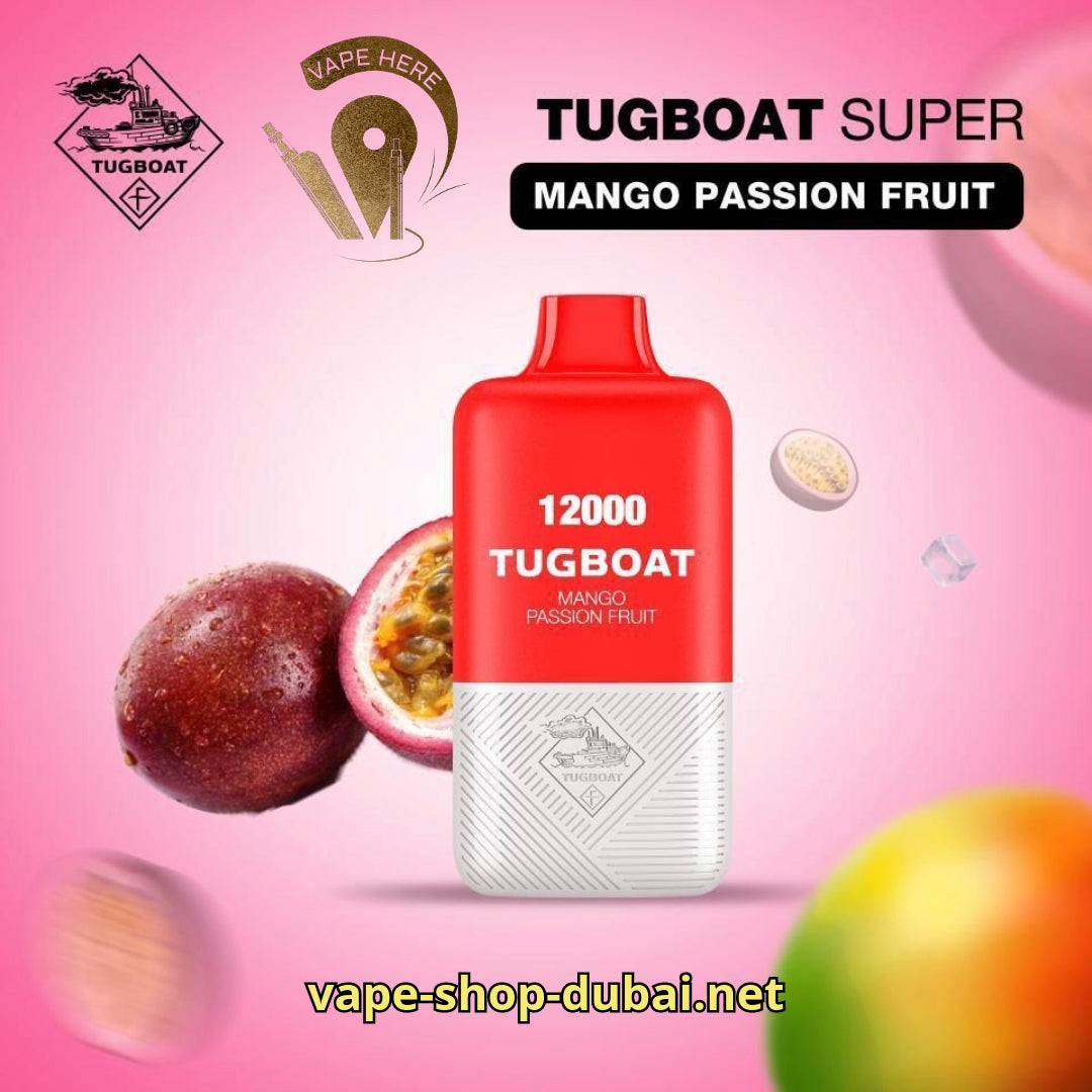 TUGBOAT SUPER 12000 Mango Passion Fruit UAE Fujairah