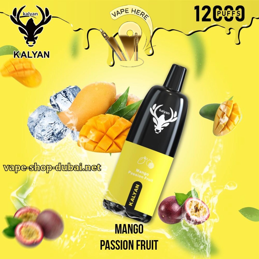 KALYAN PRO 12000 PUFFS Mango Passion Fruit DISPOSABLE VAPE UAE Sharjah