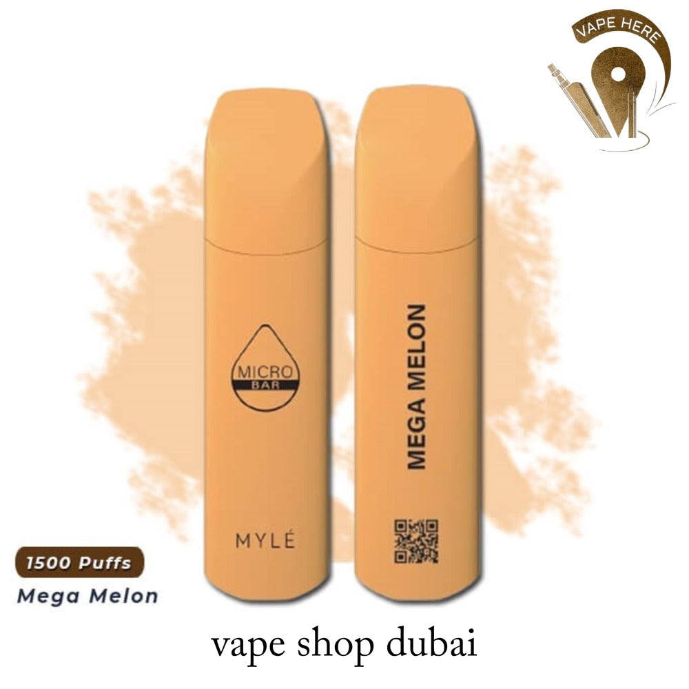 MYLE MICRO BAR 1500 PUFFS Mega Melon DISPOSABLE VAPE (20mg) UAE Abu Dhabi