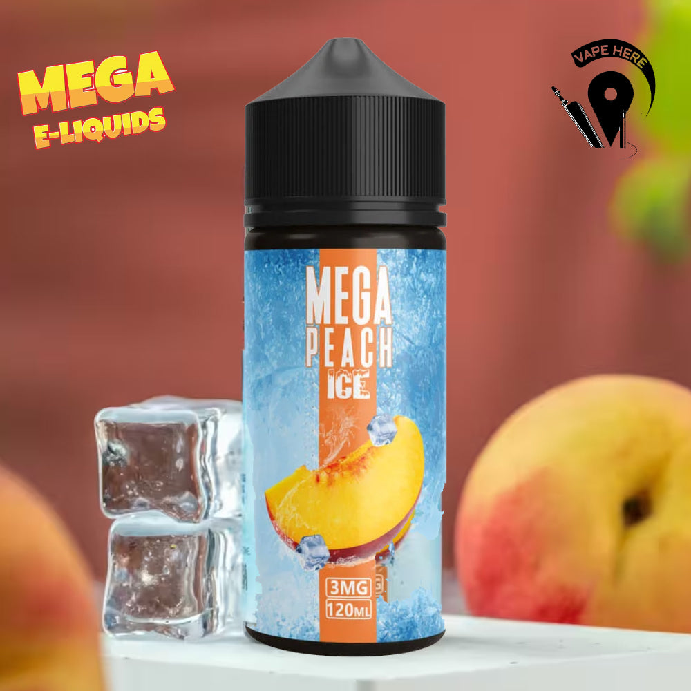 Mega Peach Ice 120ml E Liquid - Grand E-Liquid UAE Abu Dhabi & Dubai
