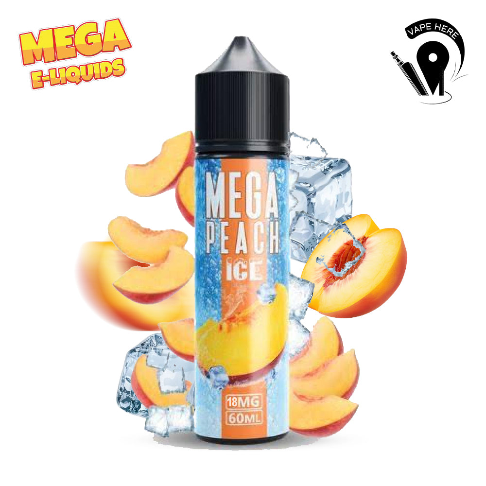Mega Peach Ice 18mg 60ml E Liquid - Grand E-Liquid UAE Abu Dhabi & Dubai