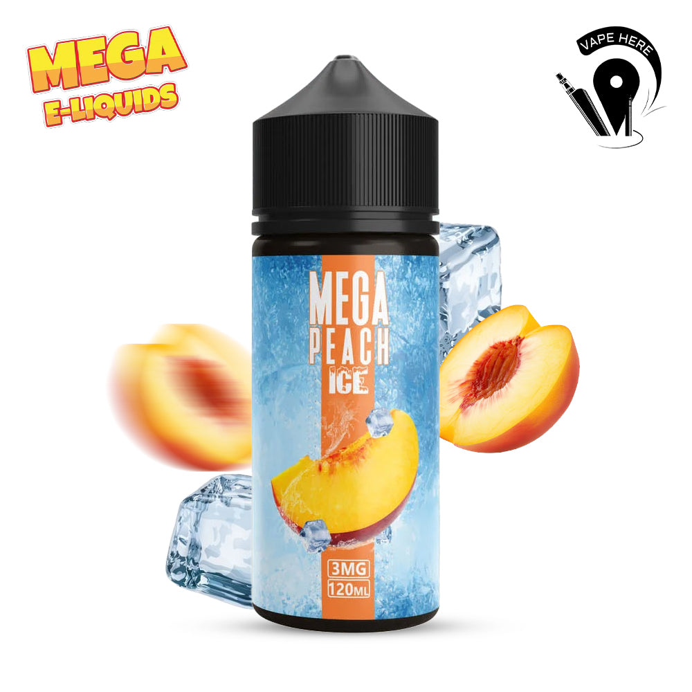 Mega Peach Ice 3mg 120ml E Liquid - Grand E-Liquid UAE Abu Dhabi & Dubai