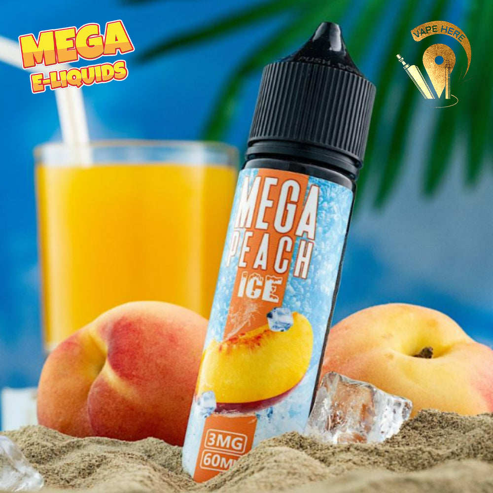 Mega Peach Ice 60ml E Liquid - Grand E-Liquid in Dubai, Abu Dhabi, UAE | Vape Here Store Mega Peach Ice 60ml E Liquid - Grand E-Liquid in Dubai, Abu Dhabi, UAE | Vape Here Store