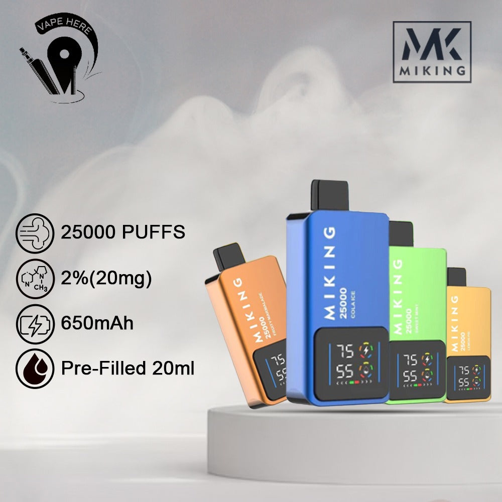 Miking 25000 Puffs Disposable Vape 20mg Nicotine UAE Dubai