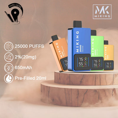 Miking 25000 Puffs Disposable Vape 20mg Nicotine UAE Abu Dhabi 
