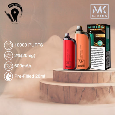 Miking Super 10000 Puffs Disposable Vape 20mg Nicotine UAE Abu Dhabi 