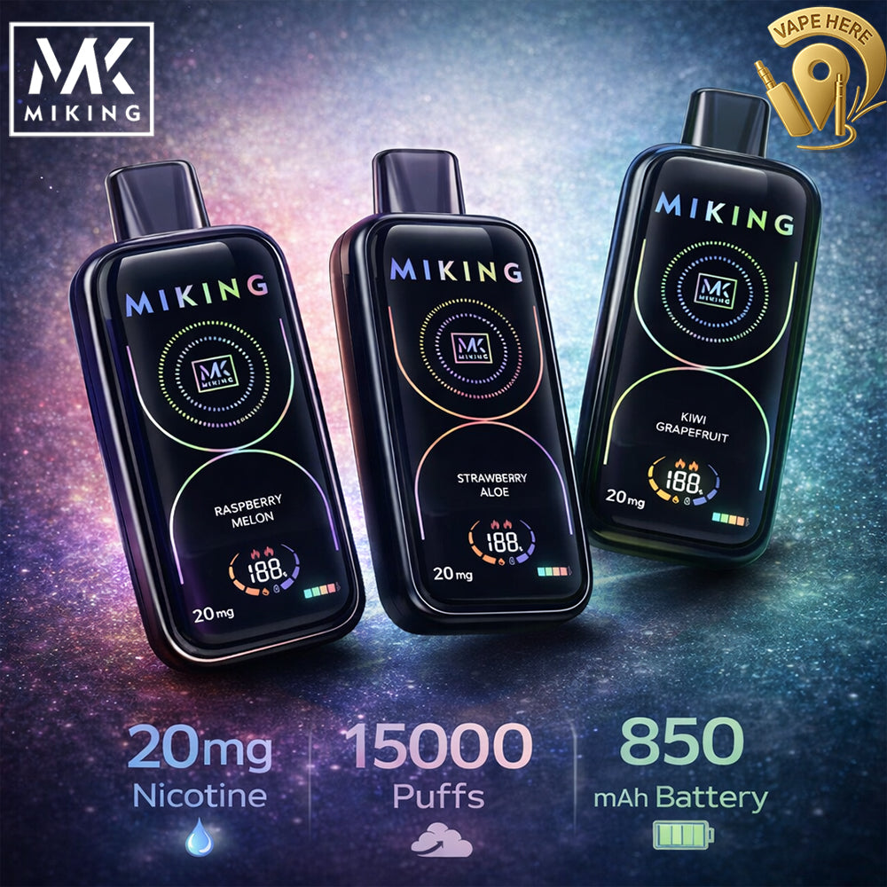 Miking V15000 Puffs Disposable Vape 20mg | Vape Here Store Buy in Dubai & UAE | Vape Here Store Miking V15000 Puffs Disposable Vape 20mg | Vape Here Store Buy in Dubai & UAE | Vape Here Store