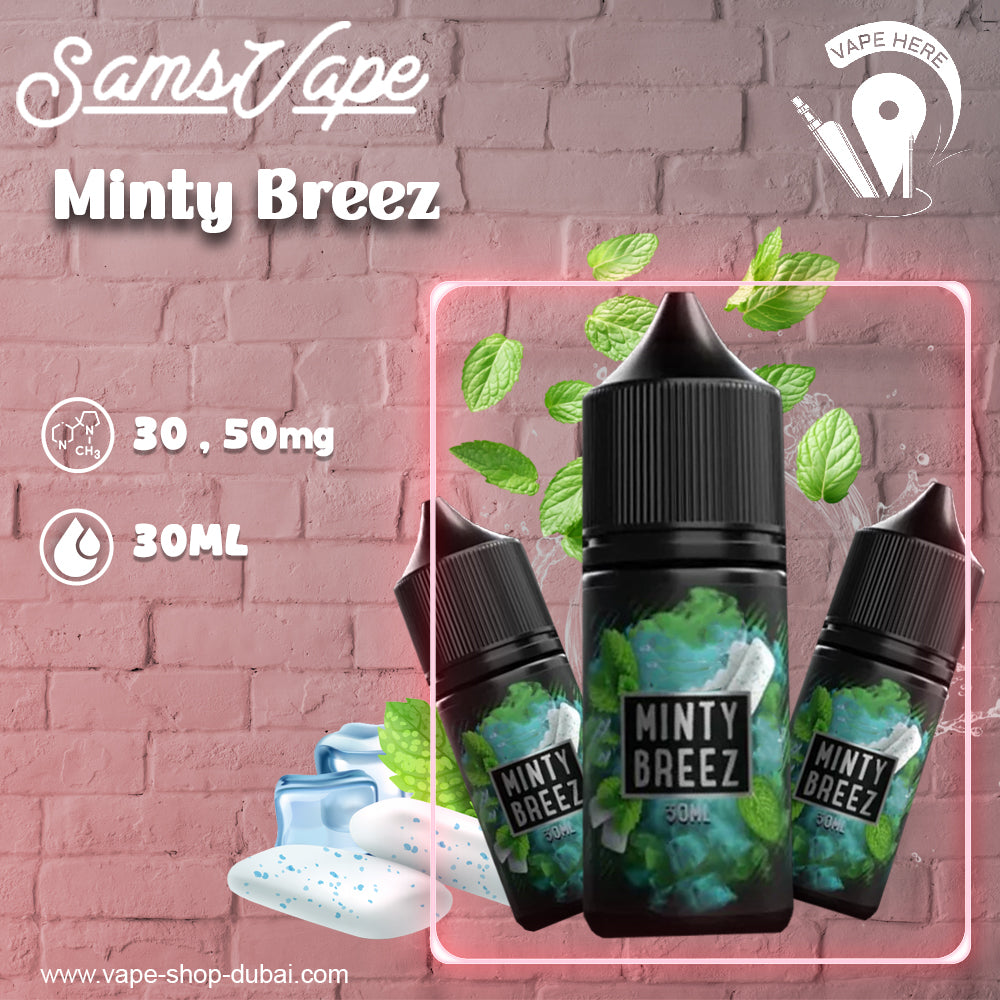 Minty Breeze Saltnic By Sam Vapes Vapes is Available in Dubai, UAE
