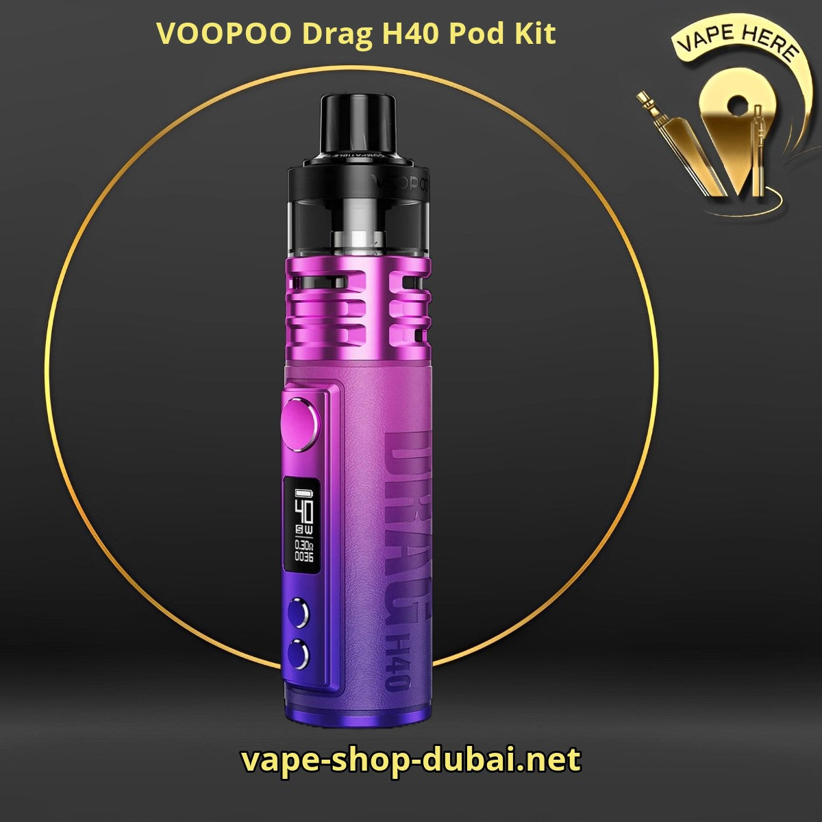 VOOPOO Drag H40 Pod Kit 1500mAh - Vape Here Store