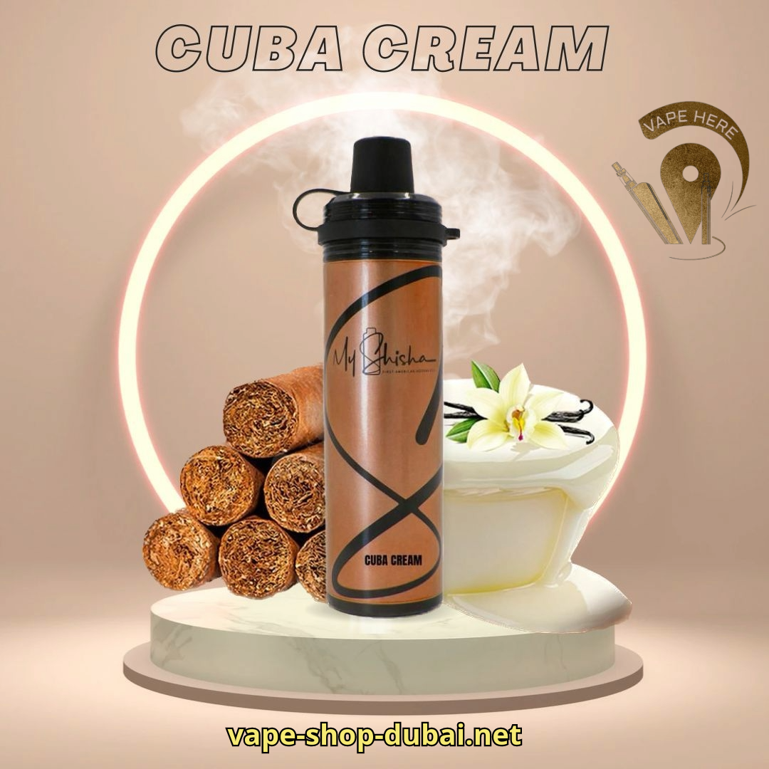 MY SHISHA DTL 2400 PUFFS DISPOSABLE VAPE (3MG) Cuba Cream UAE Sharjah