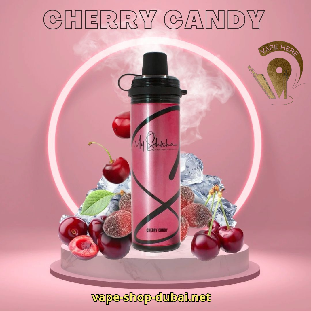 MY SHISHA DTL 2400 PUFFS DISPOSABLE VAPE (3MG) Cherry Candy UAE Fujairah 