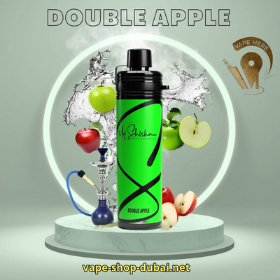 MY SHISHA DTL 2400 PUFFS DISPOSABLE VAPE (3MG) Double Apple UAE Abu Dhabi