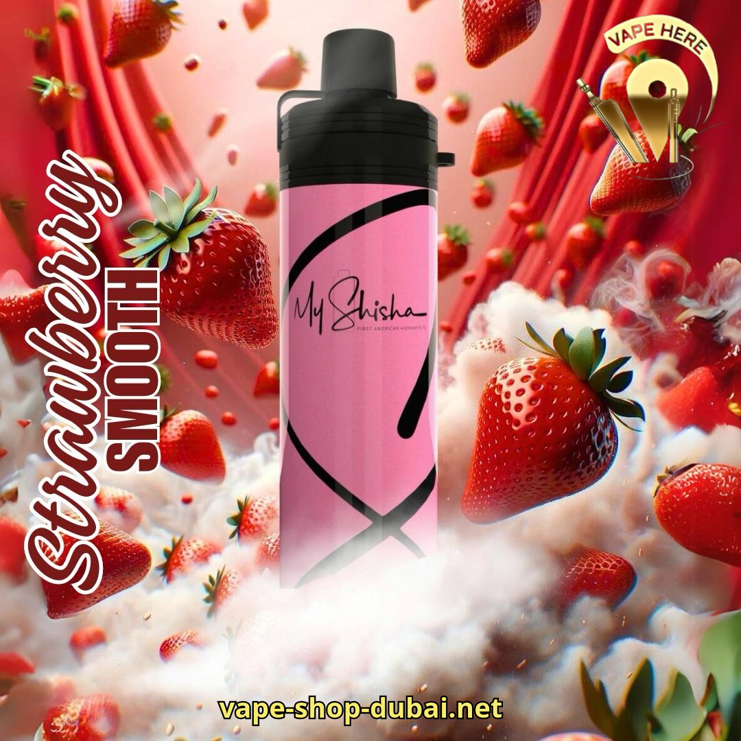 MY SHISHA DTL 2400 PUFFS DISPOSABLE VAPE (3MG) Strawberry Smooth UAE Abu Dhabi