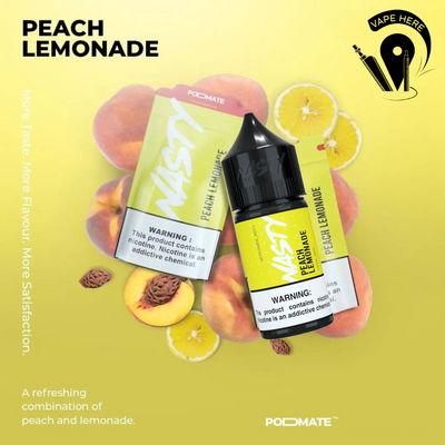 NASTY PODMATE – PEACH LEMONADE Saltnic 30ml UAE Abu Dhabi & Dubai