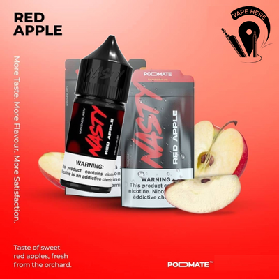 NASTY PODMATE – RED APPLE Saltnic 30ml UAE Abu Dhabi & Dubai