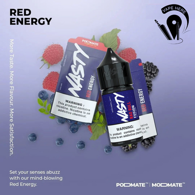 NASTY PODMATE – RED ENERGY Saltnic 30ml UAE Abu Dhabi & Dubai