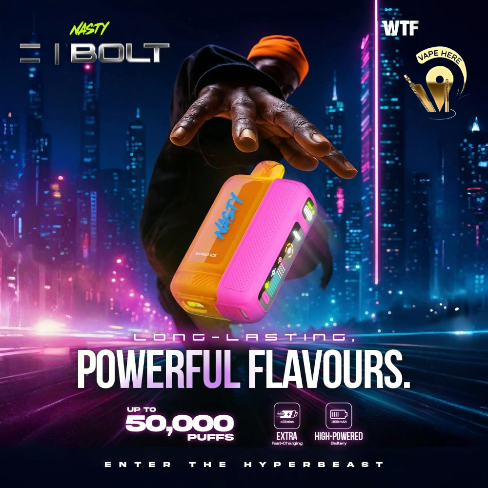 Buy NASTY BOLT 50K Hyperbeast Disposable Vape Near You in Dubai, UAE ...