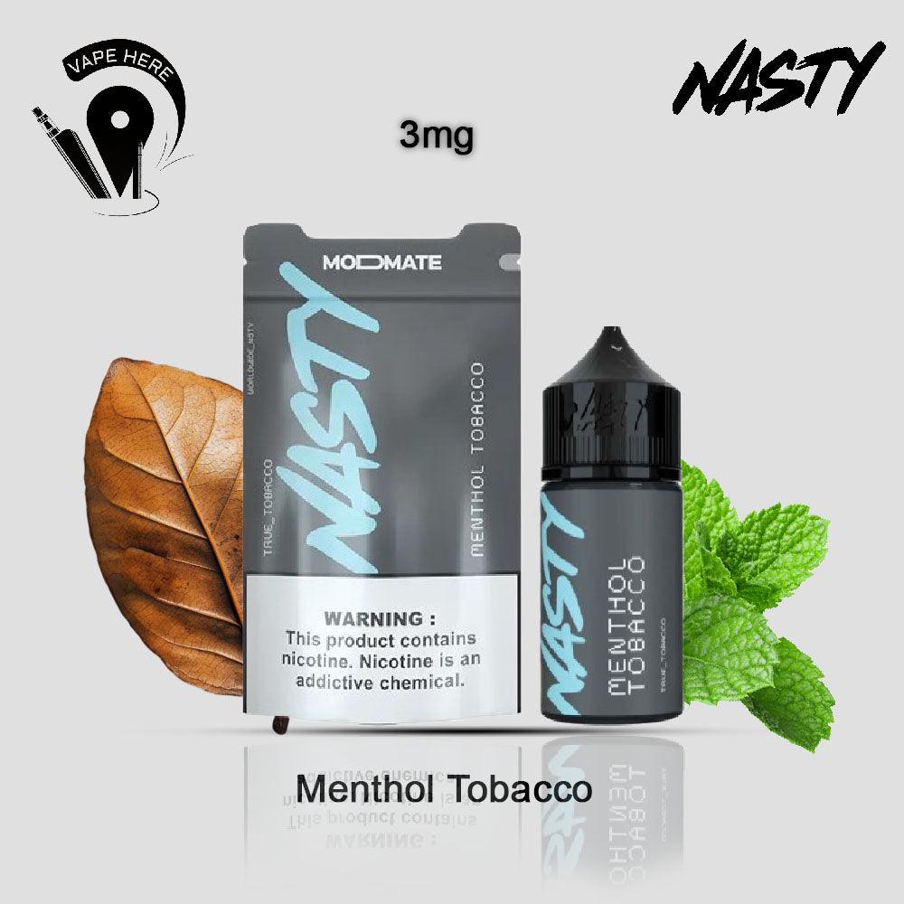 NASTY MODMATE – MENTHOL TOBACCO E-liquid 60ml Menthol Tobacco 3mg UAE Ras Al-Khaimah 