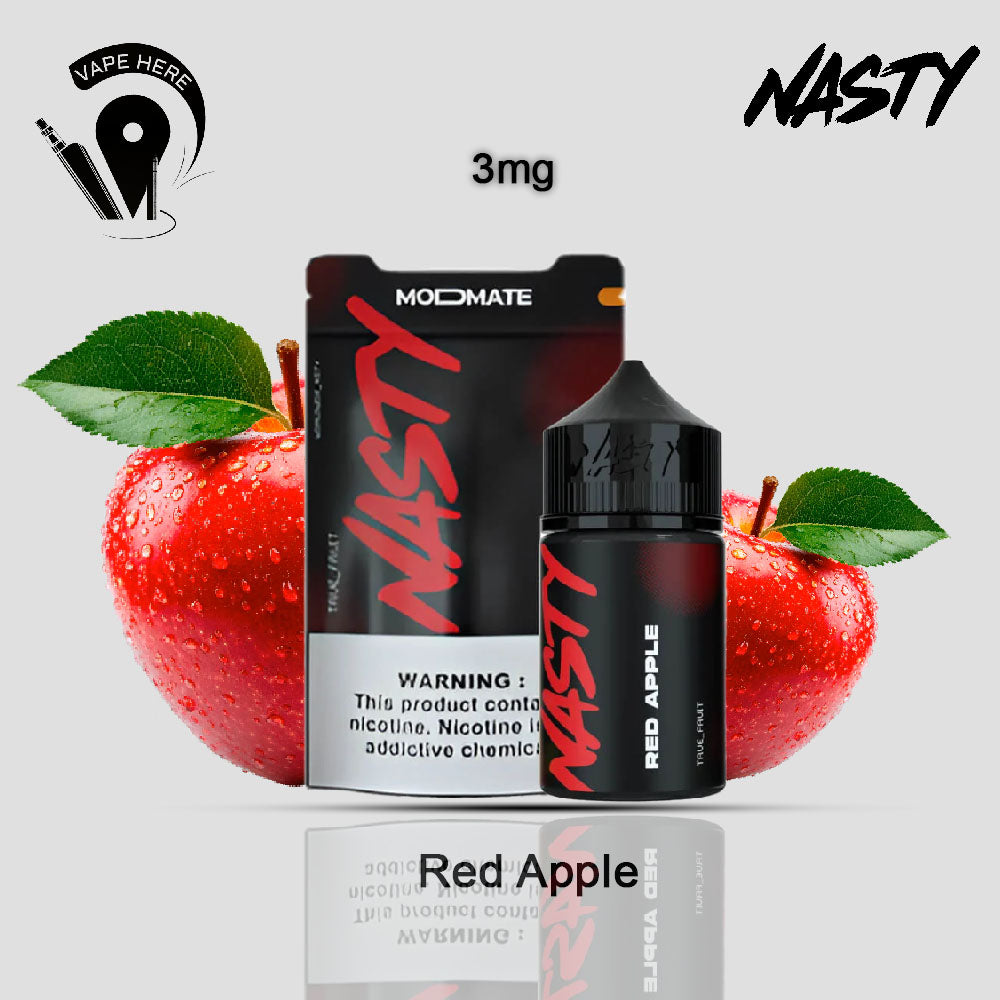 NASTY MODMATE – RED APPLE E-liquid 60ml Red Apple 3mg UAE Al Ain