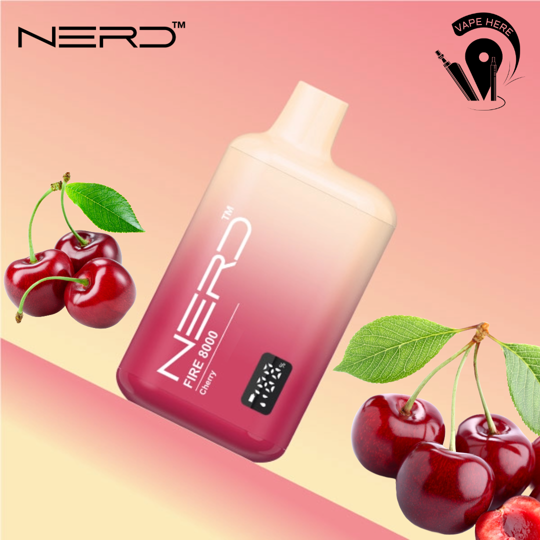 NERD FIRE 8000 PUFFS DISPOSABLE VAPE Cherry UAE Al Ain