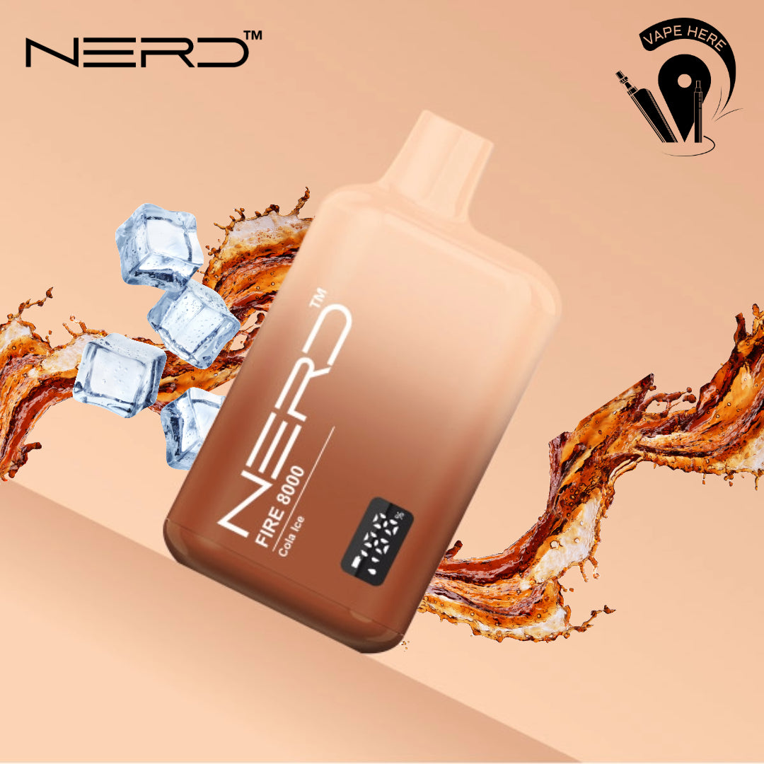 NERD FIRE 8000 PUFFS DISPOSABLE VAPE Cola Ice UAE Abu Dhabi