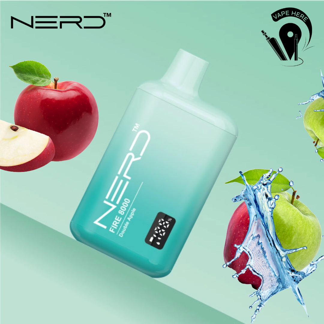 NERD FIRE 8000 PUFFS DISPOSABLE VAPE Double Apple UAE Sharjha