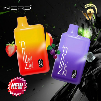 NERD FIRE 10K PUFFS DISPOSABLE VAPE LCD display UAE Abu Dhabi
