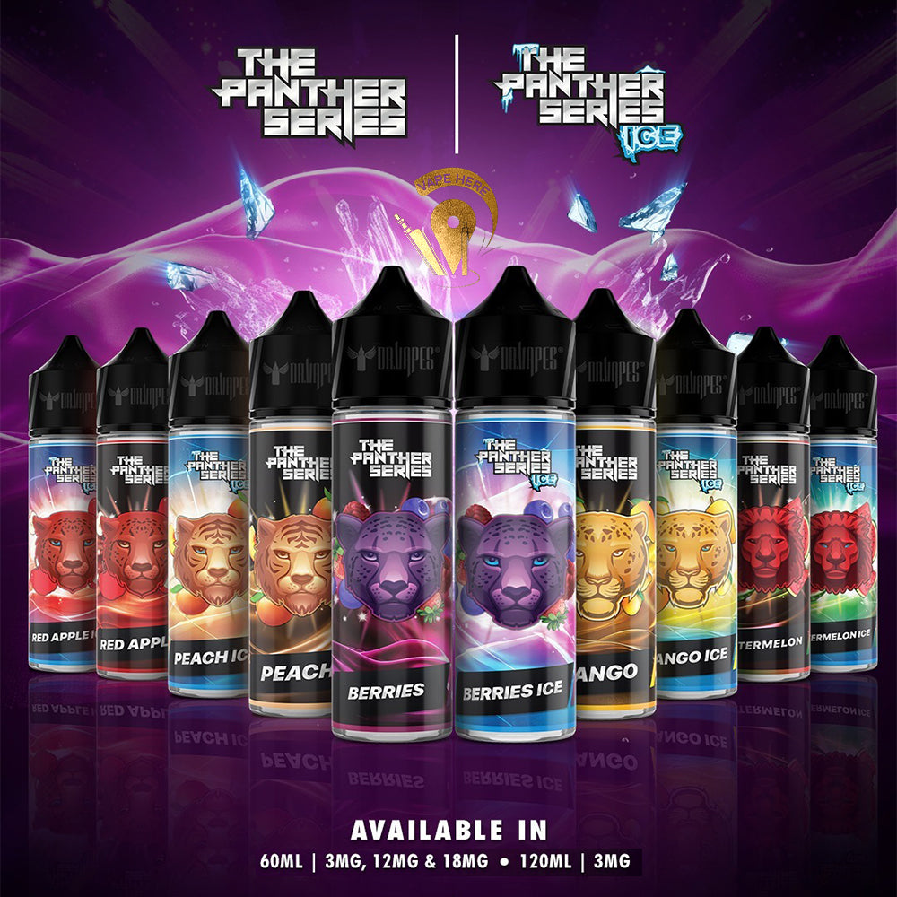 NEW Dr Vapes 60ml & 120ml E-Liquid (The Panther Series) | Vape Here Store NEW Dr Vapes 60ml & 120ml E-Liquid (The Panther Series) | Vape Here Store