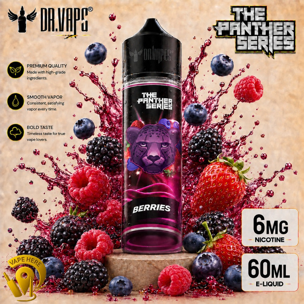 NEW Dr Vapes 60ml & 120ml E-Liquid (The Panther Series) Abu Dhabi, UAE