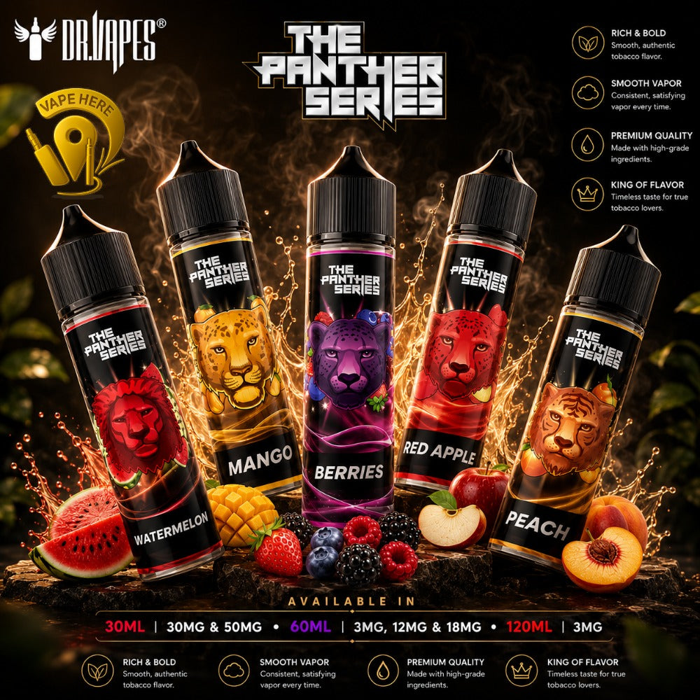 NEW Dr Vapes 60ml & 120ml E-Liquid (The Panther Series) Ajman, UAE