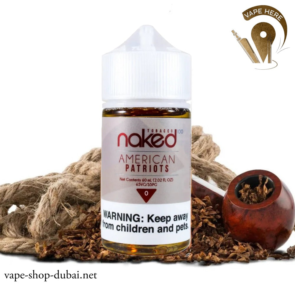 NAKED 100 - AMERICAN PATRIOT E-LIQUIDE - Vape Here Store