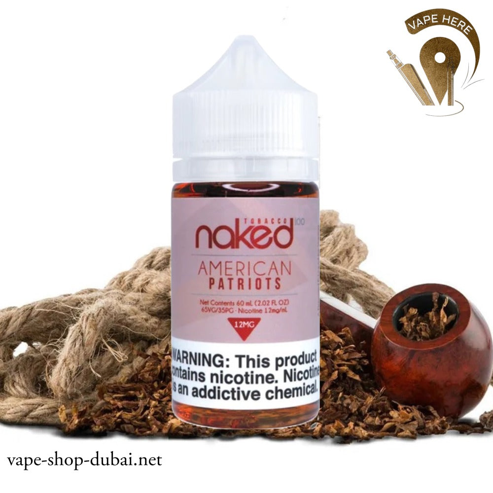 NAKED 100 - AMERICAN PATRIOT E-LIQUIDE - Vape Here Store