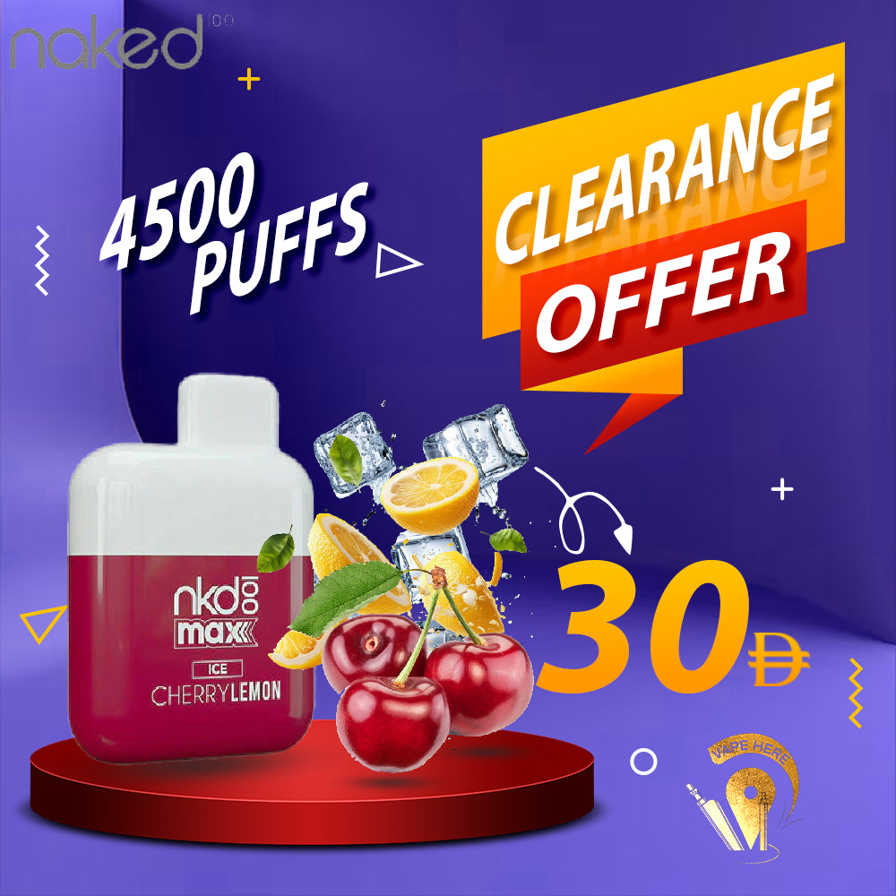 Naked 100 Max Disposable Vape (4500 Puffs - 50 mg) AJMAN
