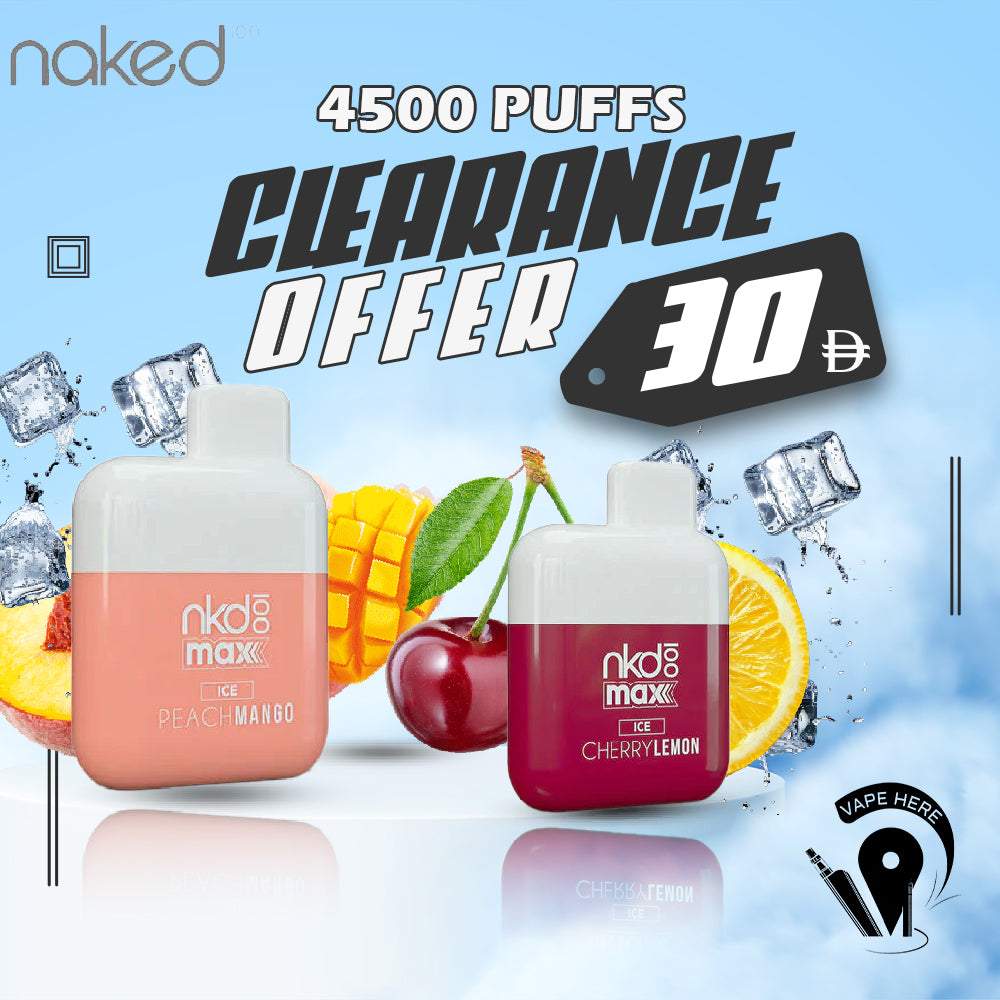Naked 100 Max Disposable Vape (4500 Puffs - 50 mg) UAE RAS AL KHAIMA