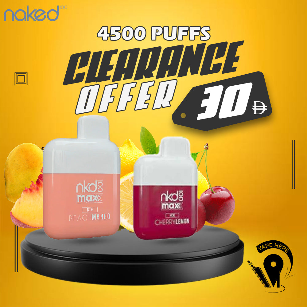 Naked 100 Max Disposable Vape (4500 Puffs - 50 mg) UAE AL AIN