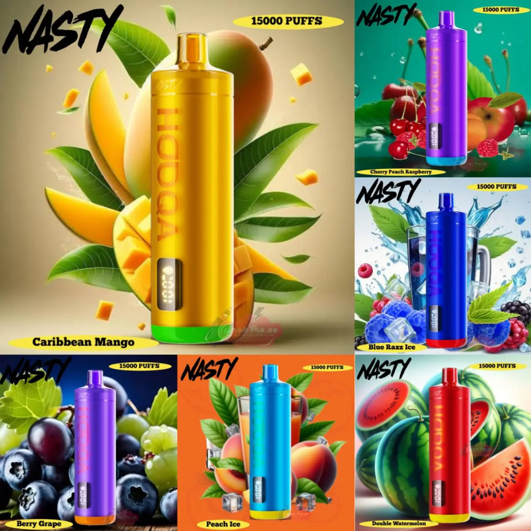 NASTY HOOQA DF15KI 15000 PUFFS SHISHA DISPOSABLE VAPE UAE Dubai & Abu Dhabi