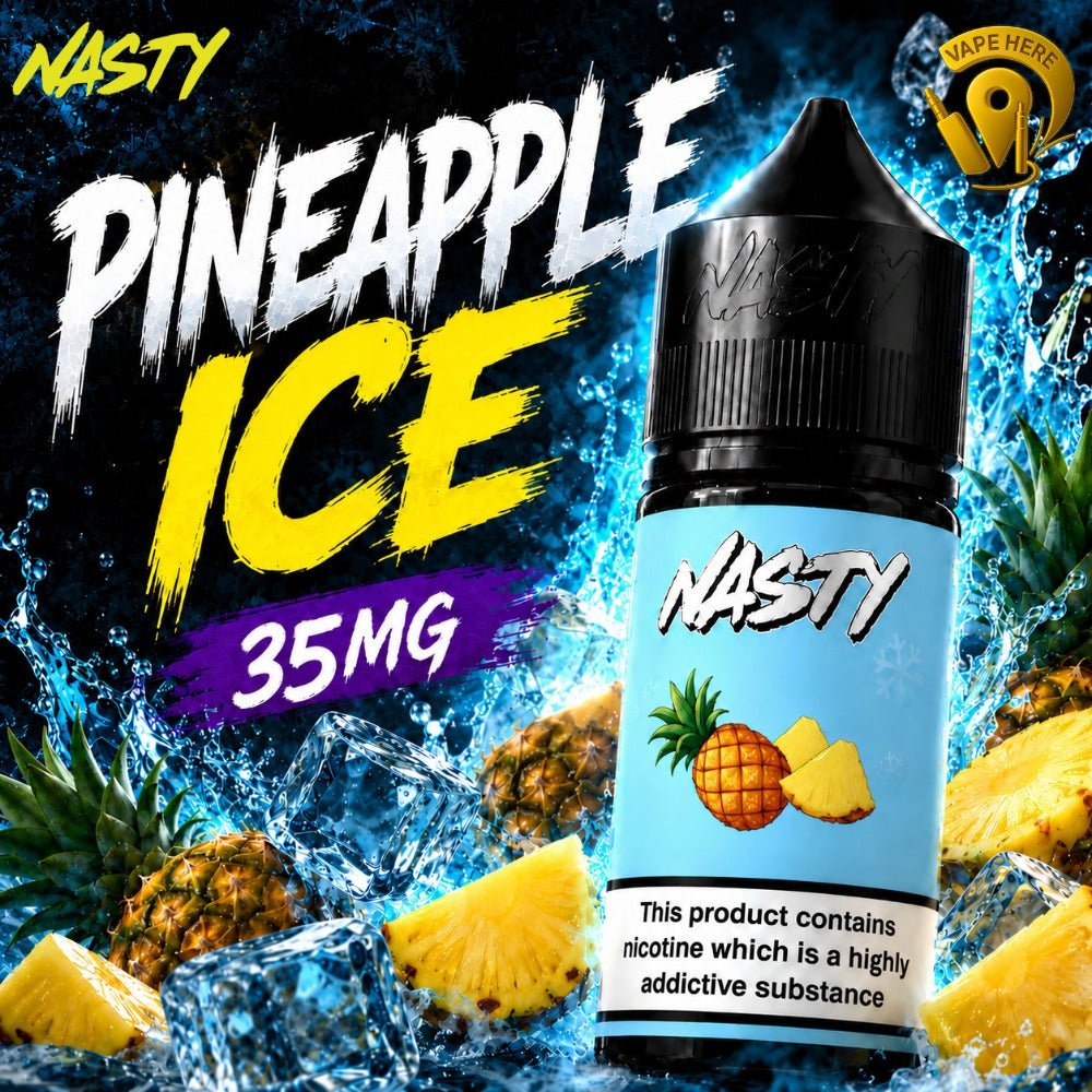 Nasty Burst Salt Nicotine E-Liquid 30ML 35MG & 50MG Pineapple Ice 35mg UAE Ajman 