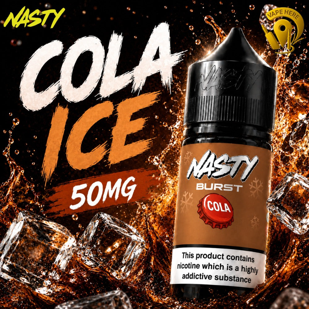 Nasty Burst Salt Nicotine E-Liquid 30ML 35MG & 50MG Cola Ice  50mg UAE Abu Dhabi 