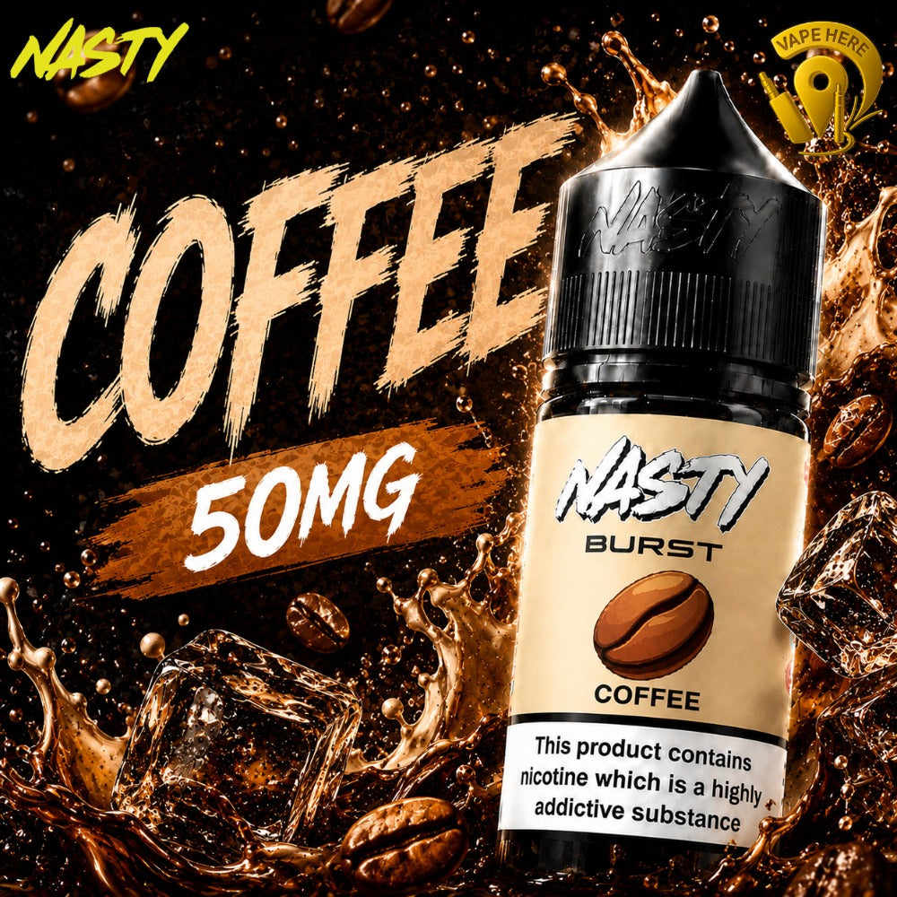 Nasty Burst Salt Nicotine E-Liquid 30ML 35MG & 50MG Coffee 50mg UAE Al Sharjah 