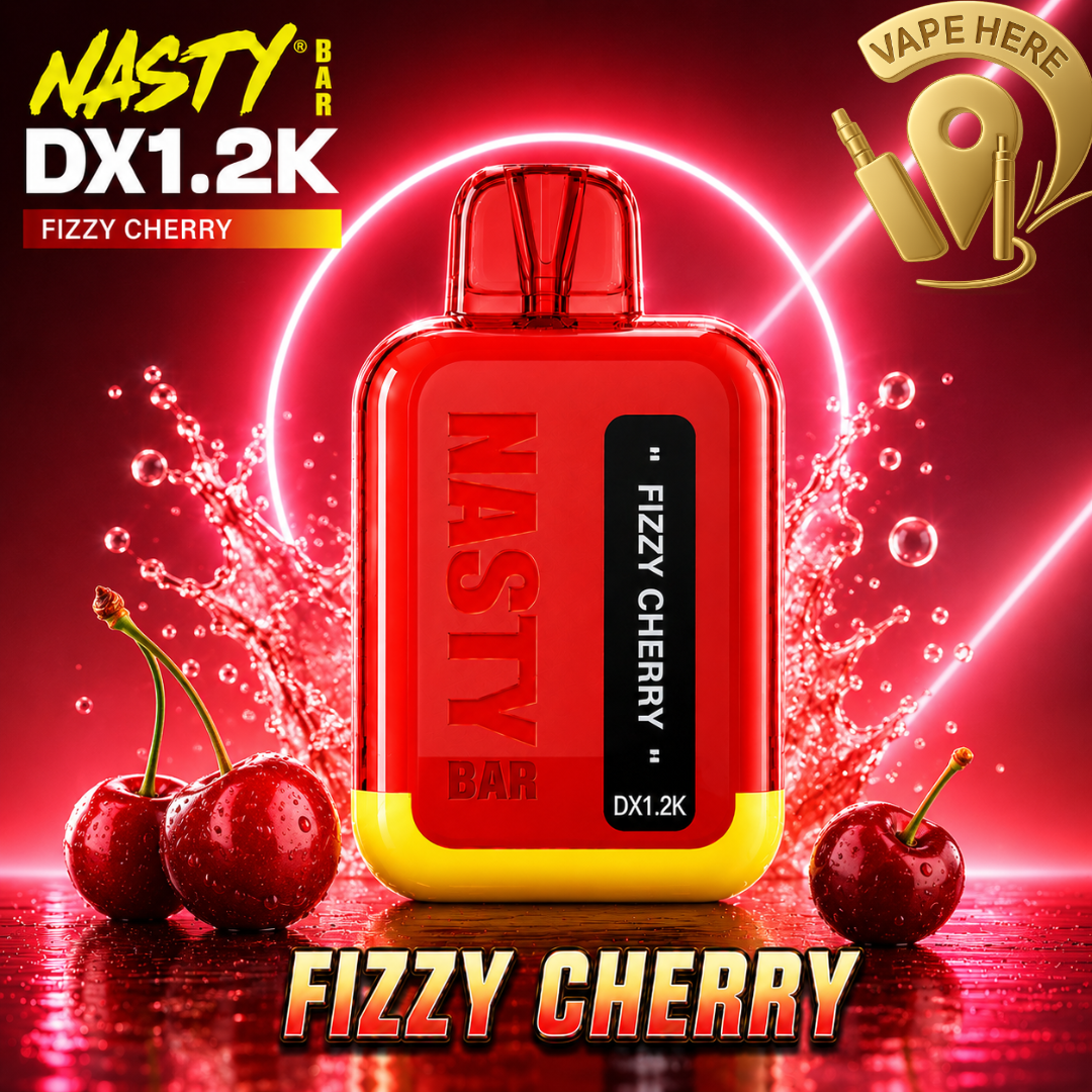 Nasty Bar DX1.2K 20mg Disposable Vape Fizzy Cherry & UAE & Sharjah 