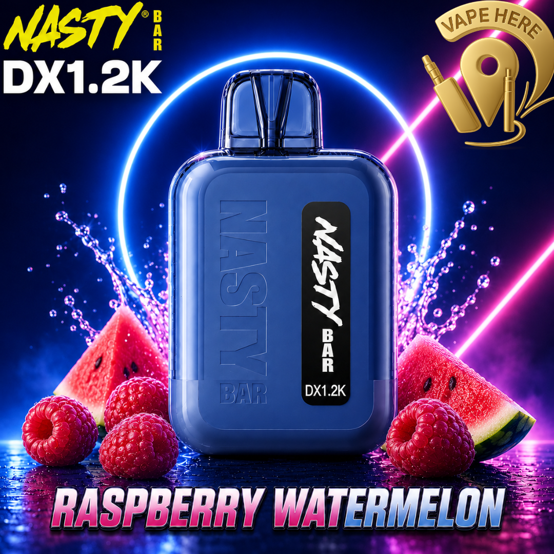 Nasty Bar DX1.2K 20mg Disposable Vape & Raspberry & UAE & Dubai 